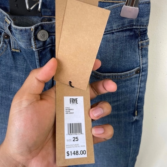 Frye Sienna Cropped Skinny Jeans Kinsey Wash - Picture 8 of 12